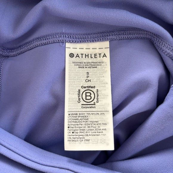 Athleta Elation Wide Crop Pant in Purple Lavendar Size Small Petite - Picture 8 of 8